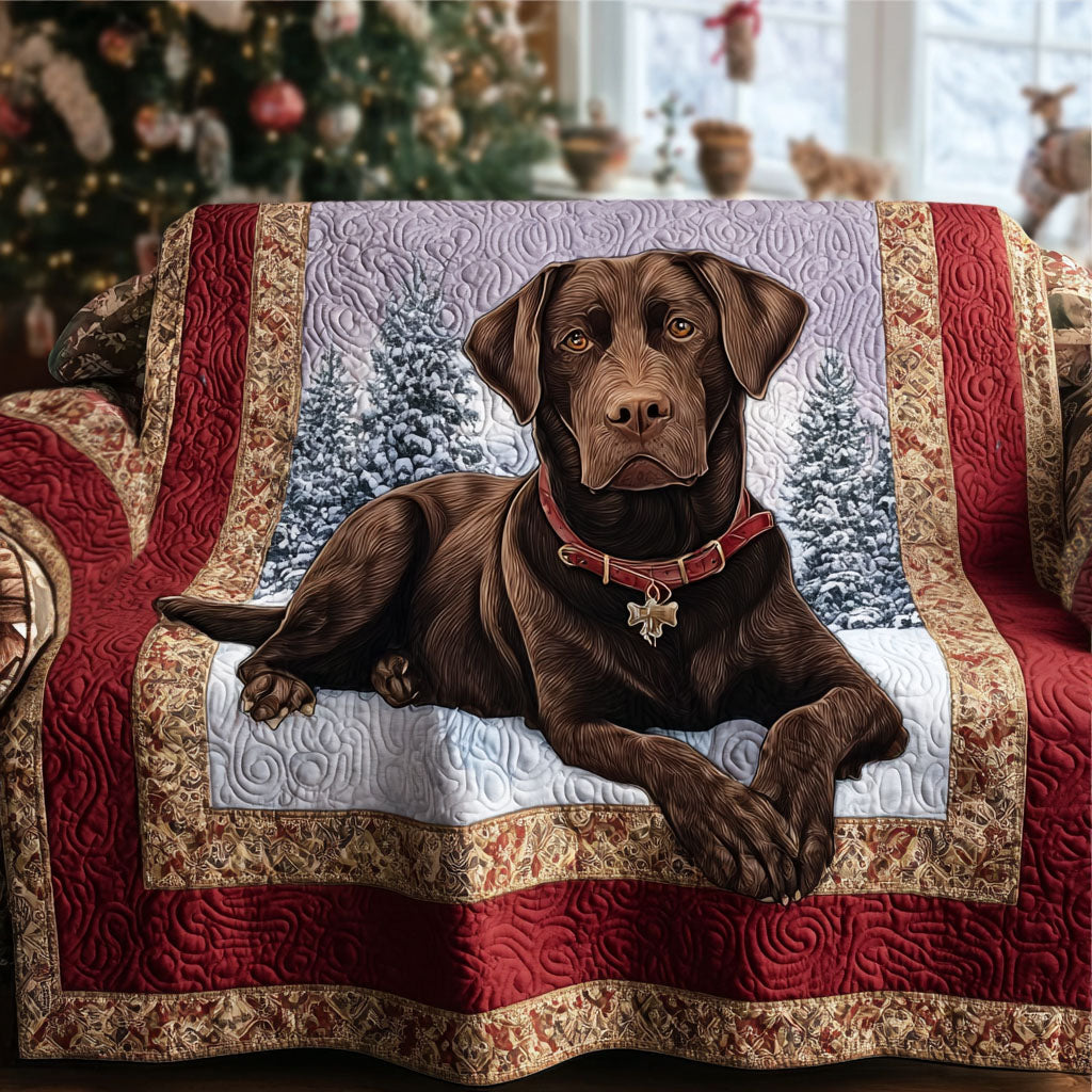 Gesteppter Sofabezug – mit Labrador Retriever