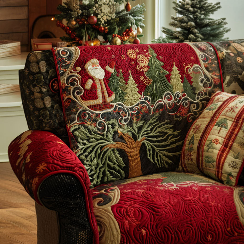 Gesteppter Sofabezug – mit Weihnachtsmotiv